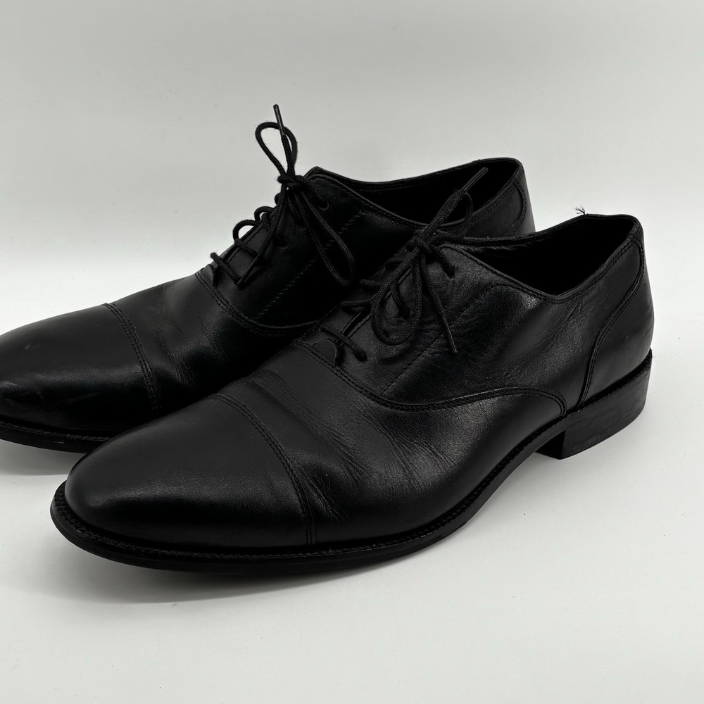 Cole Haan Williams Cap Toe Oxford Dress Shoes Men's 10.5 Black Leather C12202